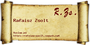 Rafaisz Zsolt névjegykártya